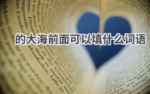 的大海前面可以填什么词语