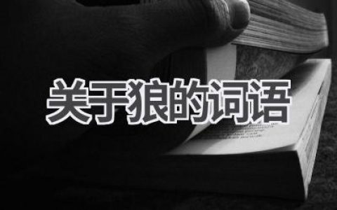 关于狼的词语