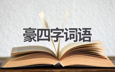豪四字词语