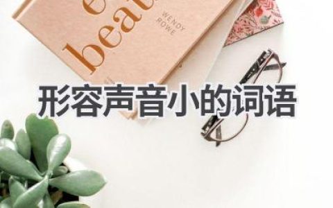 形容声音小的词语