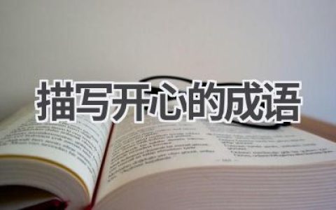 描写开心的成语