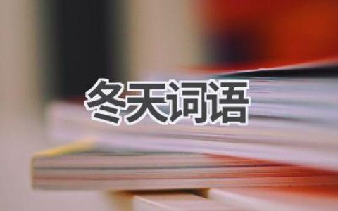 冬天词语