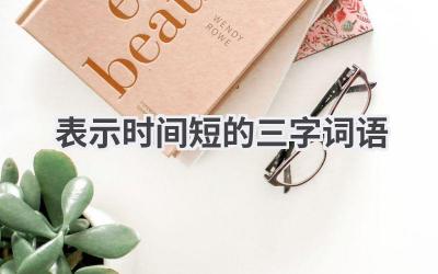 表示时间短的三字词语