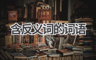 含反义词的词语