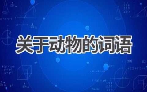 关于动物的词语