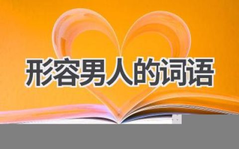 形容男人的词语