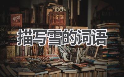 描写雪的词语