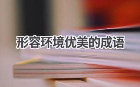 形容环境优美的成语