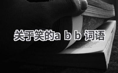 关于笑的abb词语