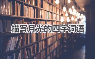 描写月光的四字词语