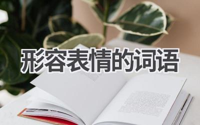 形容表情的词语