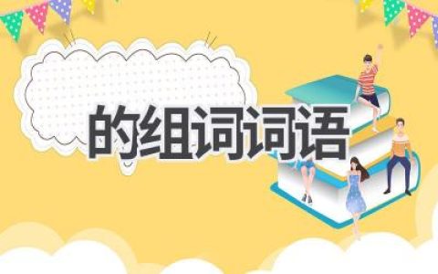 的组词词语