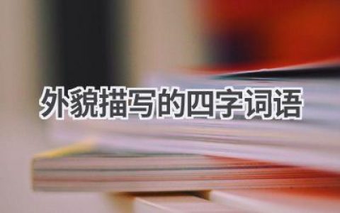 外貌描写的四字词语