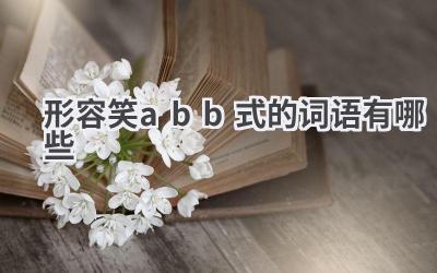 形容笑abb式的词语有哪些