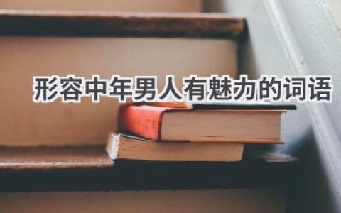 形容中年男人有魅力的词语
