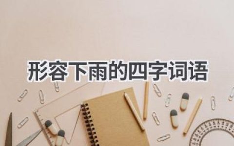 形容下雨的四字词语