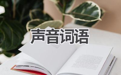 声音词语