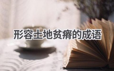 形容土地贫瘠的成语