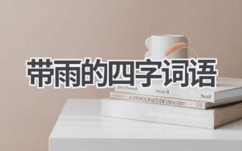 带雨的四字词语