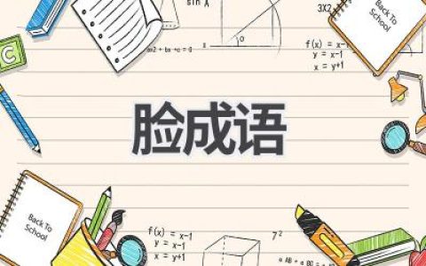 脸成语