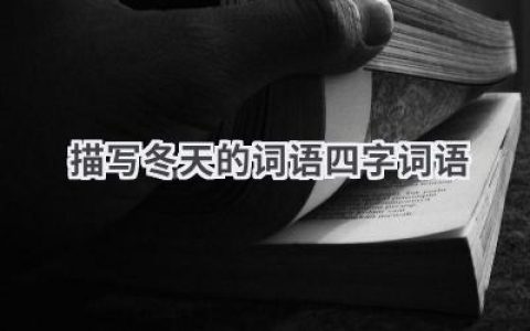 描写冬天的词语.四字词语