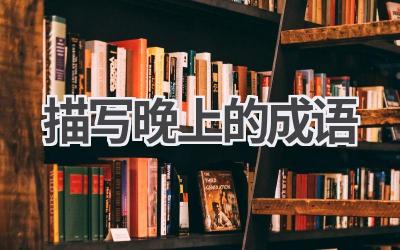 描写晚上的成语