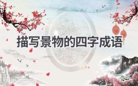 描写景物的四字成语