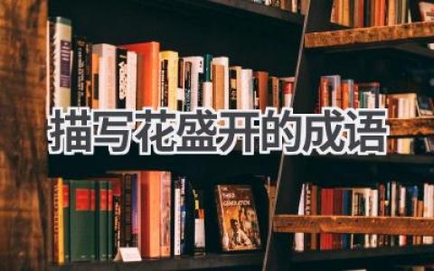 描写花盛开的成语