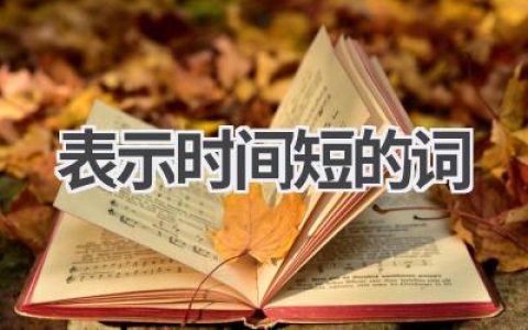 表示时间短的词