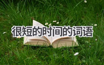 很短的时间的词语