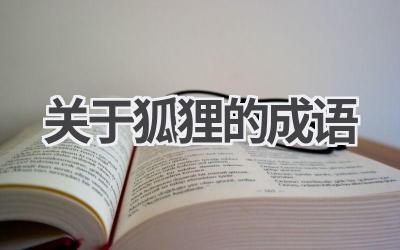 关于狐狸的成语