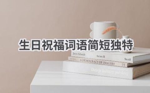 生日祝福词语简短独特