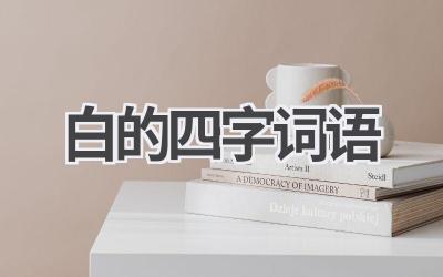 白的四字词语