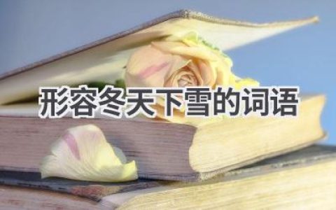 形容冬天下雪的词语