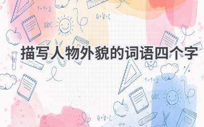 描写人物外貌的词语四个字