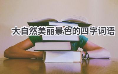 大自然美丽景色的四字词语