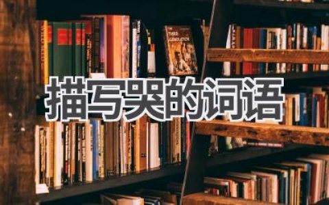 描写哭的词语