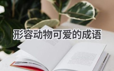 形容动物可爱的成语