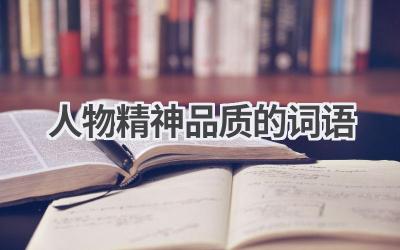 人物精神品质的词语