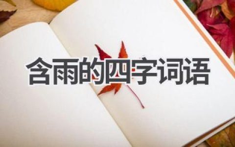 含雨的四字词语