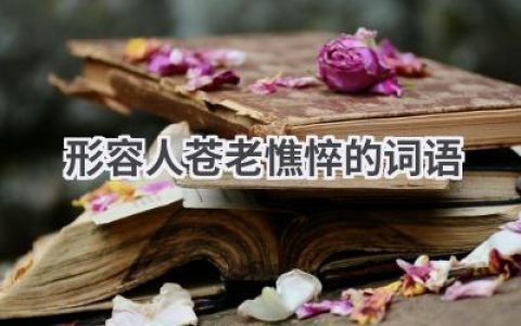 形容人苍老憔悴的词语