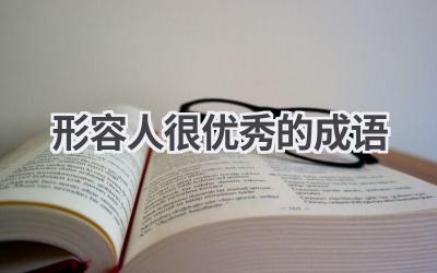 形容人很优秀的成语