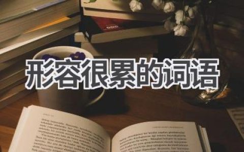 形容很累的词语
