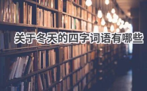 关于冬天的四字词语有哪些