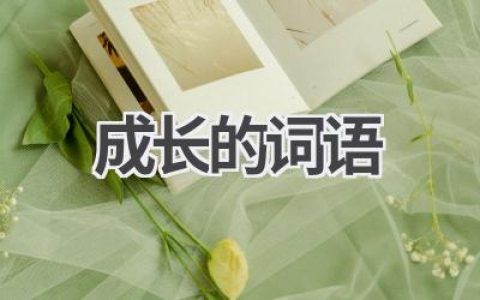 成长的词语