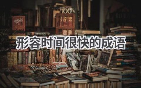 形容时间很快的成语