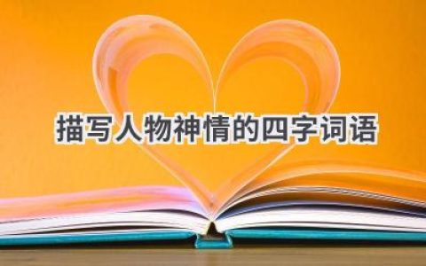 描写人物神情的四字词语