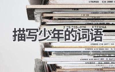 描写少年的词语