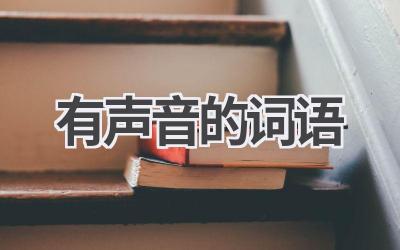 有声音的词语