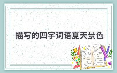 描写的四字词语夏天景色